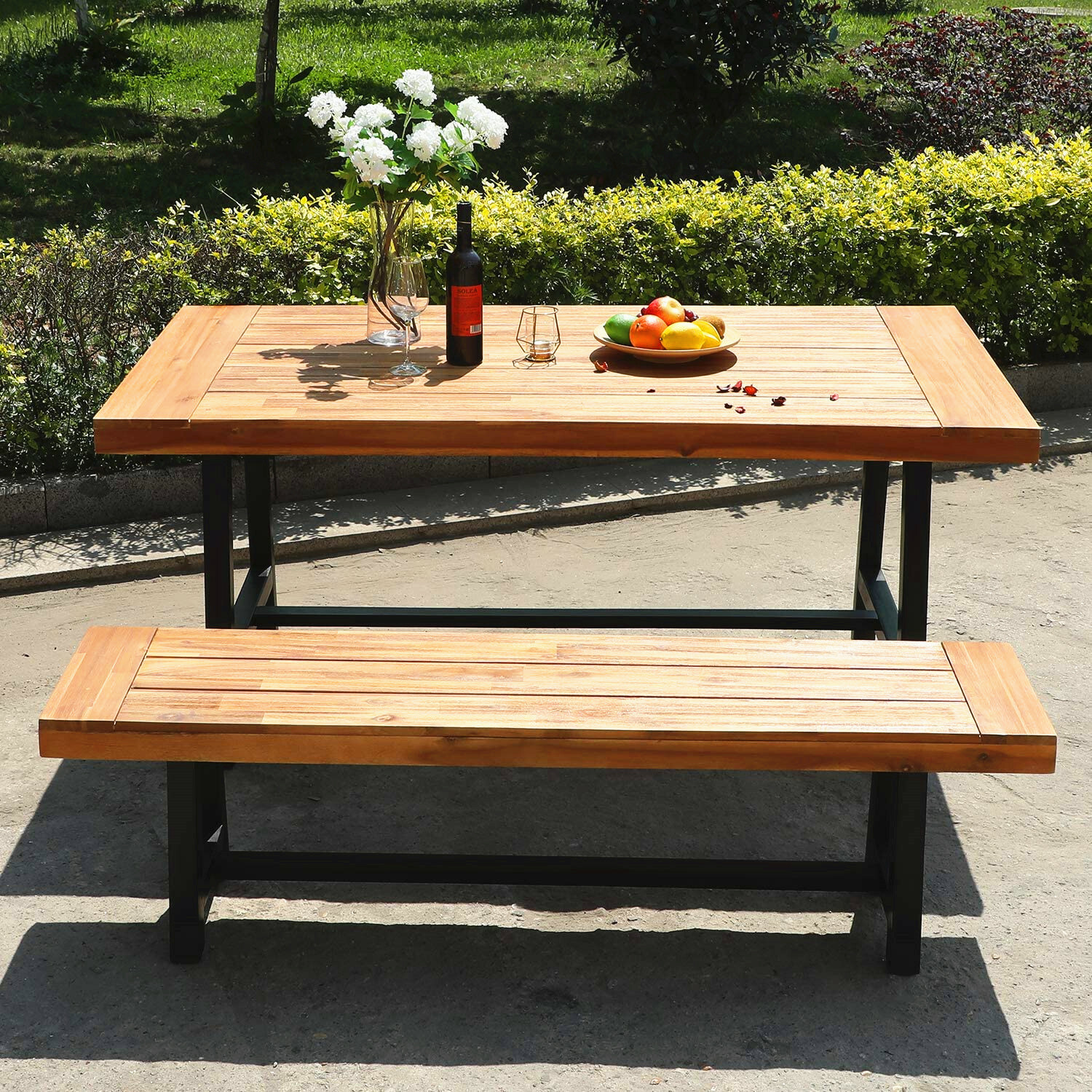 Teak Outdoor Backyard Patio Dining - peter andrews Teak Outdoor Backyard Patio Dining - peter andrews