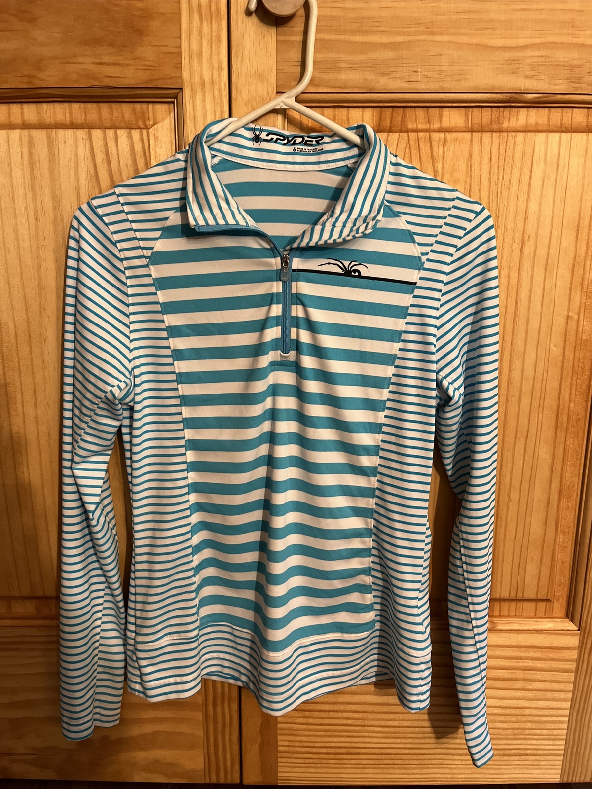 Spyder Womens 1/4 Zip Long-Sleeve Activewear Base Layer Top Pullover Sz 6