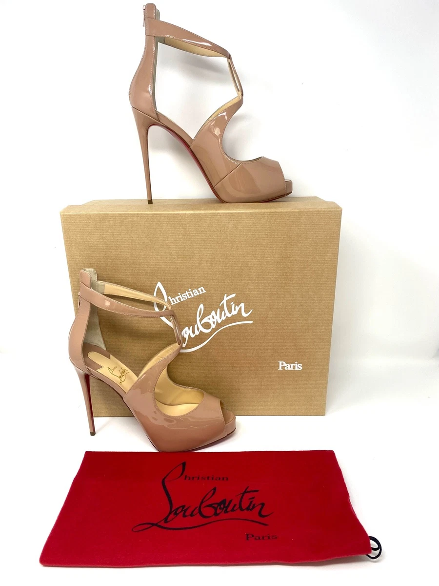 Louboutin shop nude platform