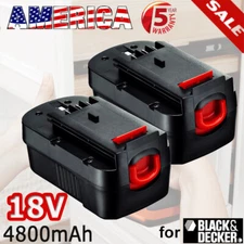 2-Pack 18V 4.8Ah for Black and Decker HPB18 18 Volt Battery HPB18-OPE 244760-00