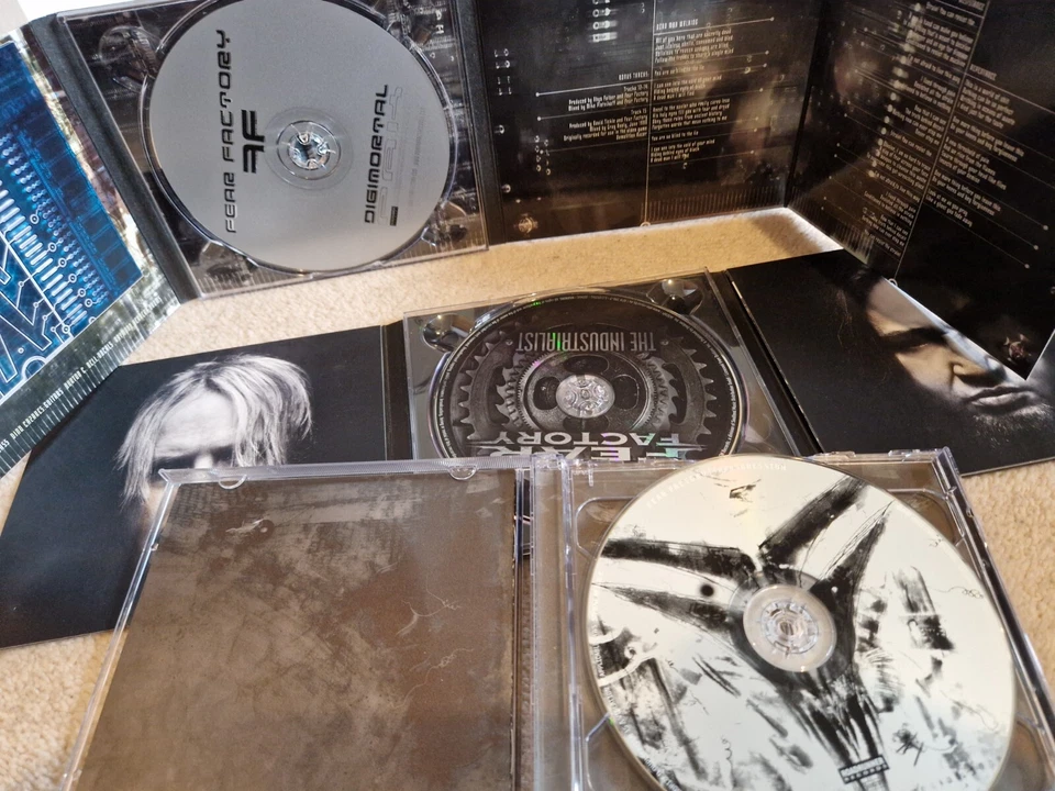 FEAR FACTORY - JOB LOT VG+ COND 3xCDs Transgression +DVD/Industrialist + 1 more - Image 3 of 3