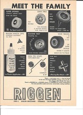 Riggen Boss Slot Car Tires Wheels Vintage Magazine Ads PHOTOCOPY