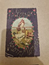 Postcard. Greeting Card. Chickens. Vintage. c1910's 