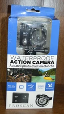 ProScan HP PAC2000 720p Waterproof Action Camera w/Mounting Accessories NEW