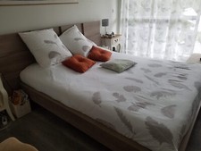 LITERIE cadre de lit 160X200 marque GAUTIER état comme neuf sans sommier démonté