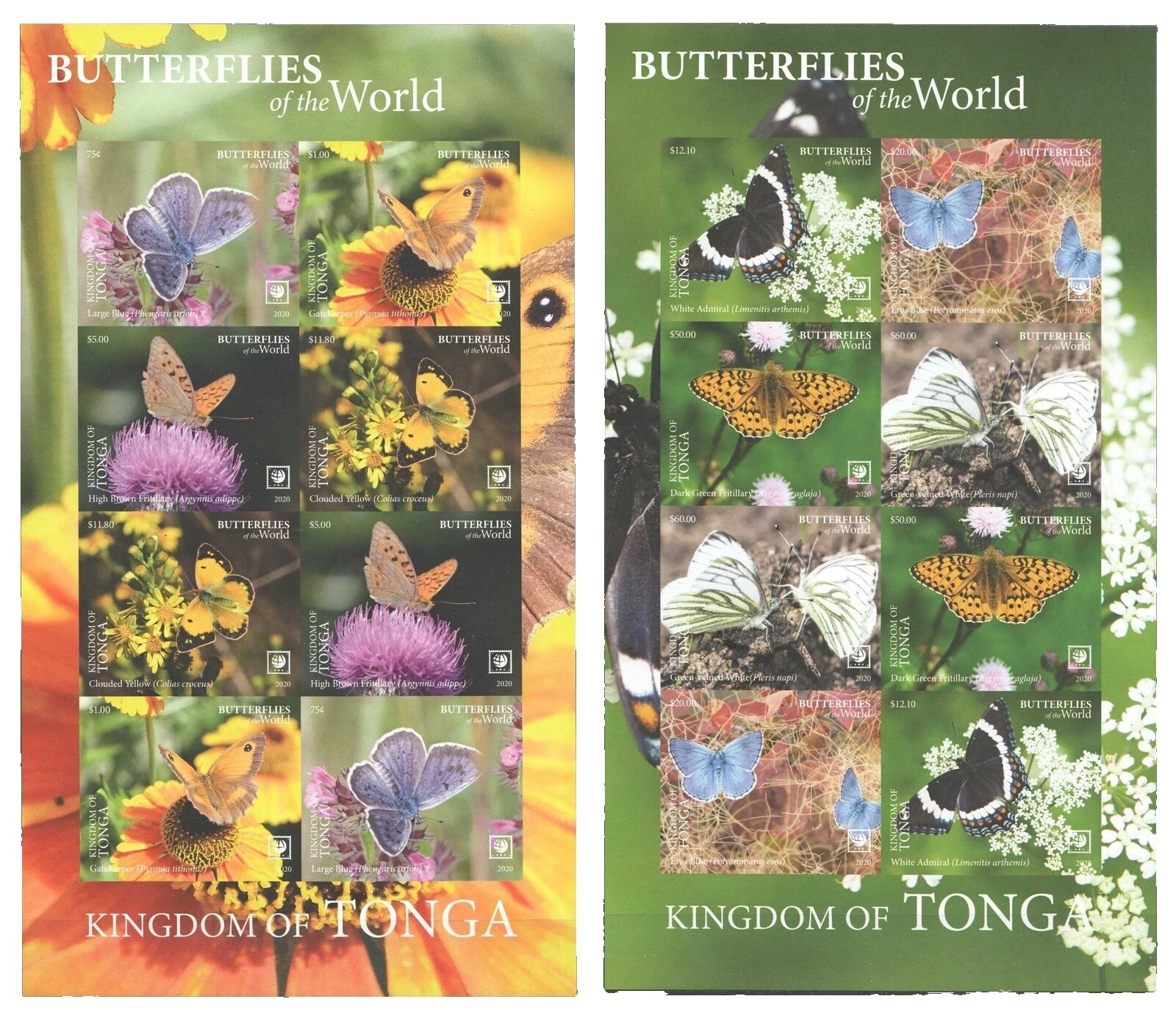 VF/XF (Very Fine/Extremely Fine) Mint Never Hinged/MNH Animal Kingdom Postal Stamps