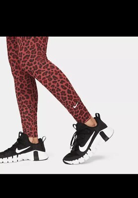 nike pink leopard print leggings