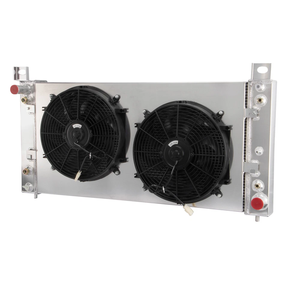 3 ROW Radiator+Shroud Fan for 1999-2014 2000 Chevrolet Silverado 1500 2500 Yukon Foto 4 de 4