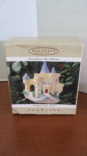 HALLMARK 1995 Invitation to Tea EUROPEAN CASTLE TEAPOT Porcelain Ornament~ NIB - Picture 5 of 8