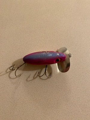 Vintage Jitterbug by Fred Arbogast Fishing Lure TUFF COLOR PINKISH