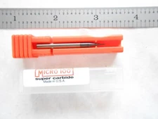 NEW MICRO 100 USA .70MM CUT DIA. X 2.1MM LOC X 38MM L 2FL CC CARBIDE SQ. ENDMILL