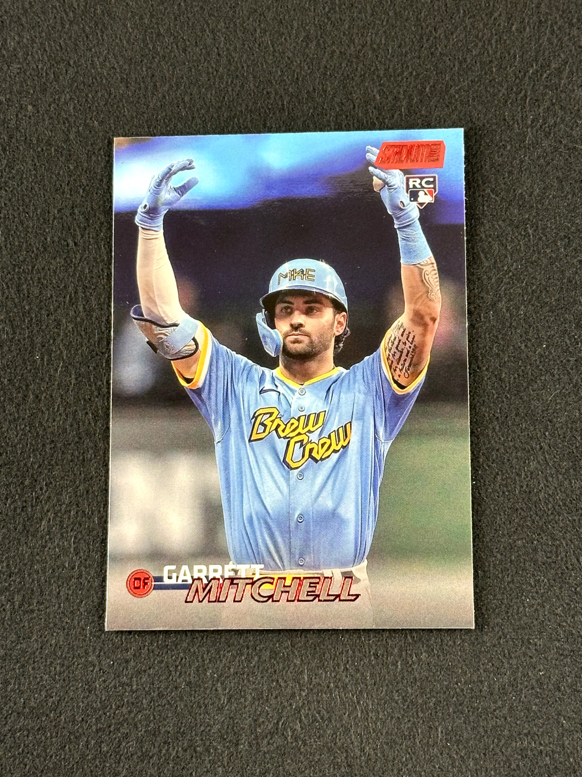 2023 Topps Stadium Club GARRETT MITCHELL Red Foil RC #20 Milwaukee Brewers