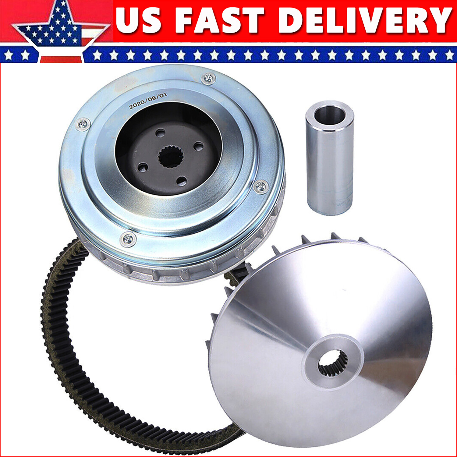 for Yamaha Grizzly 450 YFM450 Kodiak Primary Sliding Fixed Sheaves & Drive Belt