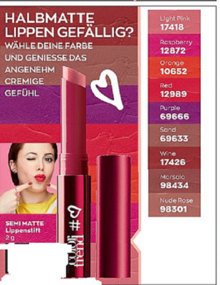 Avon   COLORTREND cremiger matter lippenstift Farbe zur Auswahl 2g Neu