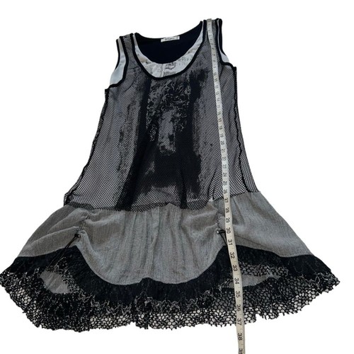 We…Love Mesh Abstract Print Dress Made In Italy - Picture 2 of 12