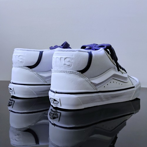 Vans Damen Knu Mid Leder/Textil Sneaker mit Utility Spitze in sportlichem Weiß - Bild 7 von 13