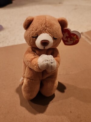 Retired 1998 Ty Beanie Baby ''Hope'' the Praying Bear RARE See pic for Tag Errors