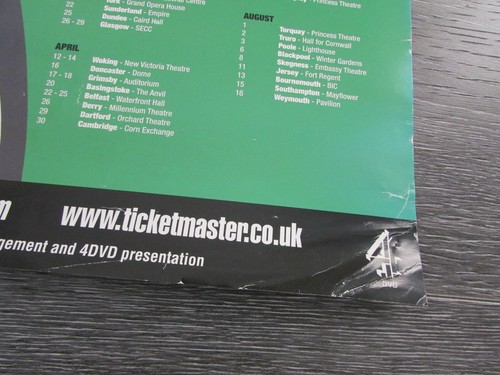 Jimmy Carr Comedian & TV Presenter Hand SIGNED 2010 Rapier Wit Tour Dates Poster - Picture 4 of 7