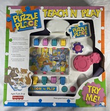 Rare The Puzzle Place Teach  N Play New Old Stock