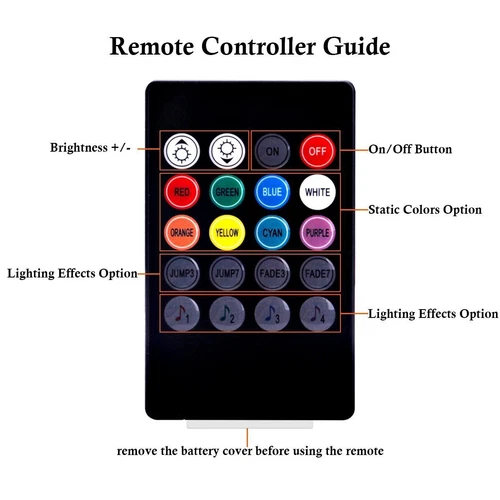 Car Interior Footwell 48LED Strip Lights RGB Multicolour Remote Atmosphere Lamp - Picture 8 of 13