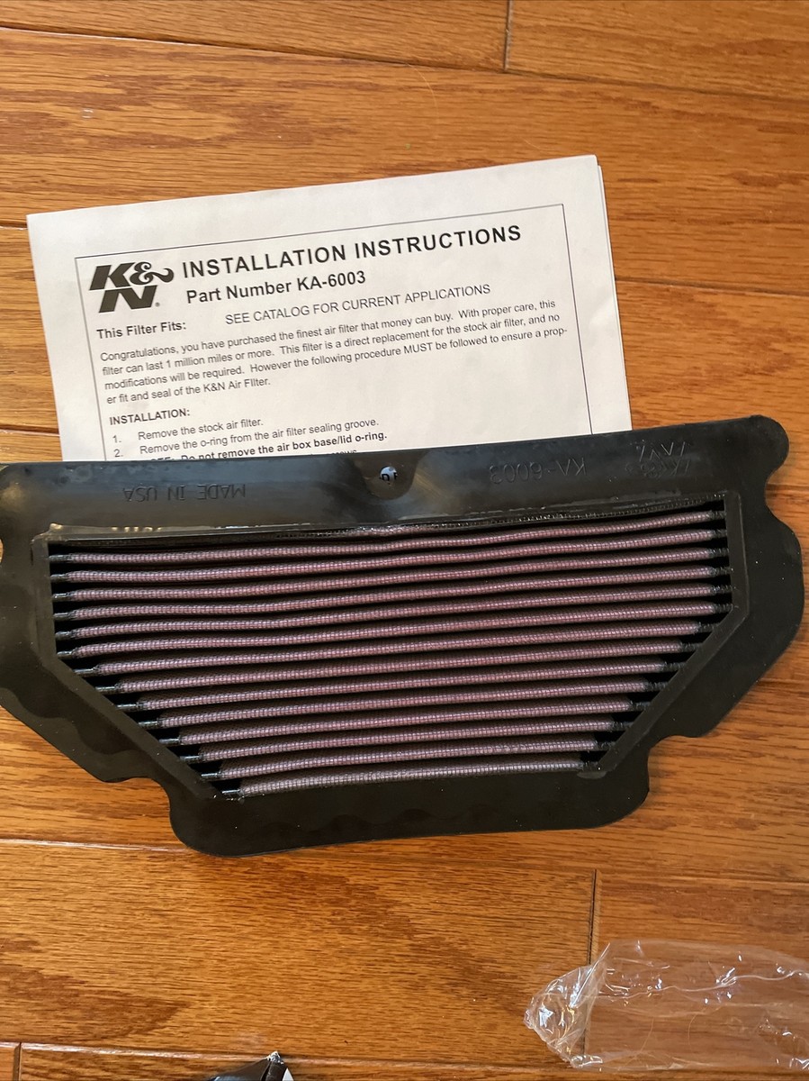 03 04 Kawasaki Ninja ZX6 ZX 636 K&N Air Filter Intake KA