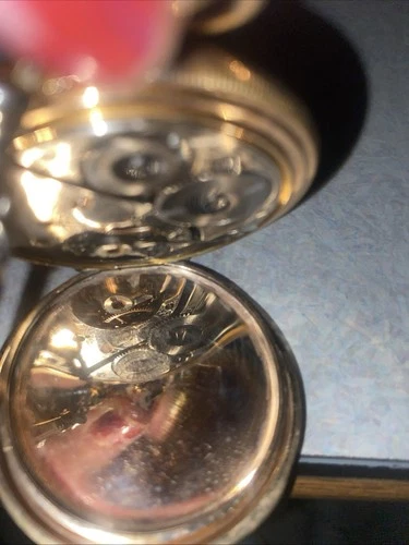 Antique AMERICAN WALTHAM Pocket Watch 15 Jewel J. BOSS 14K Gold KEYSTONE Case