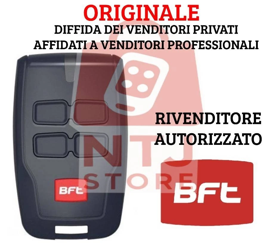Telecomando ORIGINALE BFT MITTO 4 B RCB04 R1 rolling code 4 tasti 433,92MHz