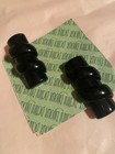 Vintage*PELLINI BIJOUX Black Clip EARRINGS*Made in Italy — photo 1