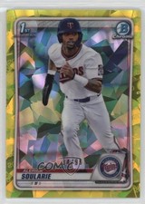 2020 Bowman Chrome Draft Sapphire Edition Yellow 34/99 Alerick Soularie 02r2