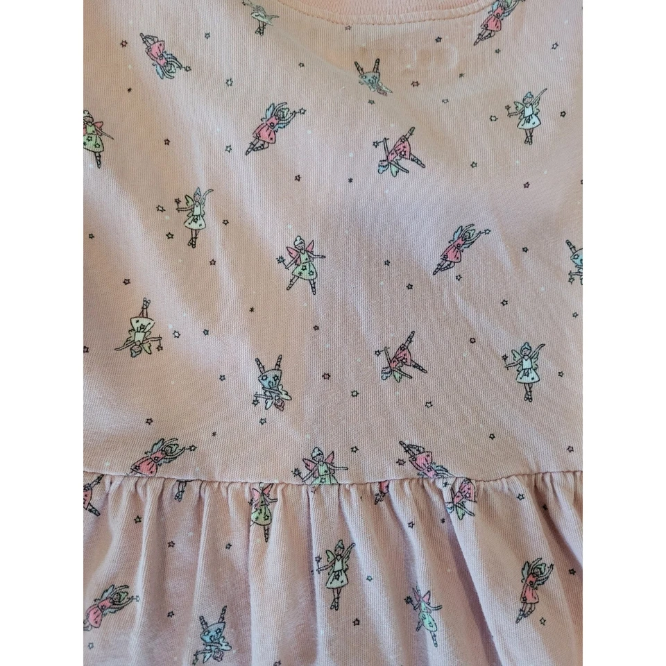 Old Navy Girls Dress Bundle Size 5T 6T Pink Fairy Flutter Sleeve Knit Casual #5 - Image 4 of 4