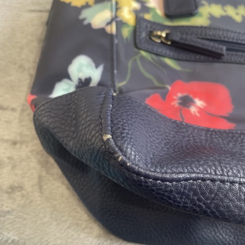 Ladies Size Large Navy With Floral Print Bag By Joules - Picture 5 of 16