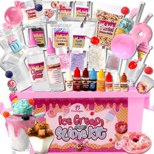 Ice Cream Slime Kit for Girls Ages 6-12, Slime Making Kit to Make Butter Slime,