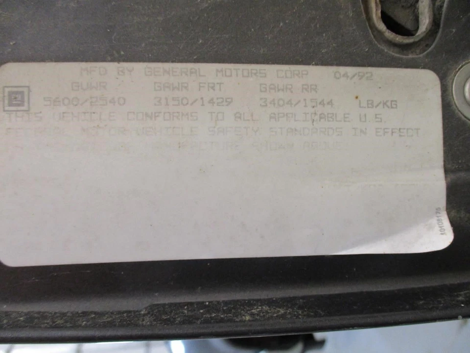 Chevrolet Silverado 1992 ventana delantera izquierda regular/motor Foto 4 de 4