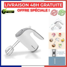 Batteur à main électrique Elite Gourmet EHM-003X 5 vitesses 300 W blanc
