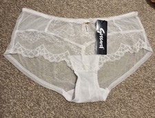 Gossard Superboost Lace White Shorts UK-L  BNWT