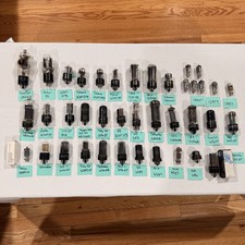 39 Vintage Vacuum Tubes RCA GE Sylvania Tung-Sol 6SN7 6V6 12AX7 Untested