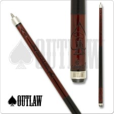 Outlaw OL55 Pool Cue Cowboy Inside of a Spade Style 19oz Free Shipping 
