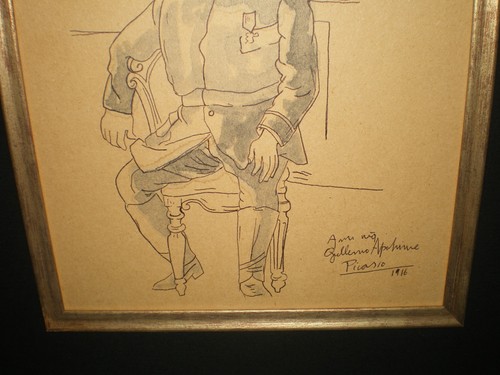 Porträt von Guillaume Apollinaire NACH 1916 Pablo Picasso handkolorierte Zeichnung - Bild 5 von 8