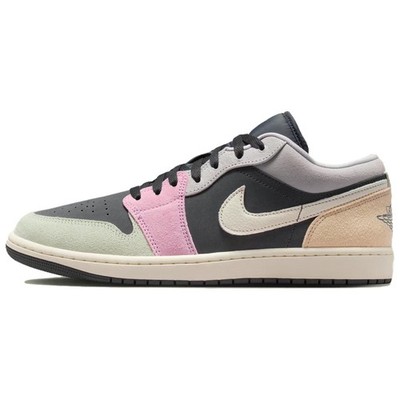 Air Jordan 1 Low SE 'Black Pastels' Mens Pink Black IB7109-004