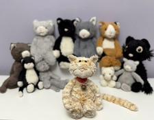 Jellycat Very Rare Vintage Miaow Bella Cappuccino Cat, VGC Working Bell