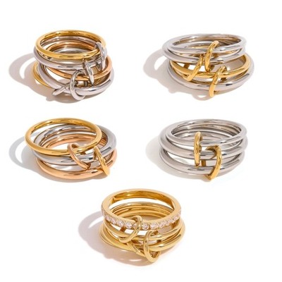 Multipurpose Stackable Rings Convenient for Work or Social Event Daily Use