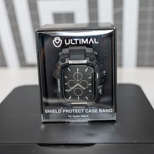 Ultimal Shield Protect Case Band for Apple Watch 44mm Black Rugged New