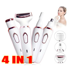 4 in 1 Women Electric Shaver Rechargeable Waterproof Razor Painless Epilator NEW