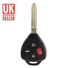 For TOYOTA  4 Button Remote Key Fob Case Shell with blade For Yaris 2007-2013