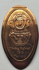 Elongated Coin - Diving Helmet  🇬🇧 UK   Pressed Penny 