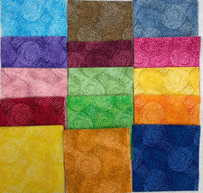 4"x4" SQUARES - PACK 10 - COTTON BLENDER QUILTING SQUARES-- 60 PCS