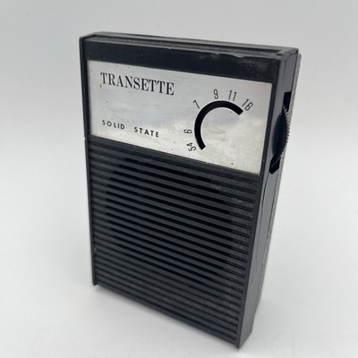 Vintage Transette Solid State Portable Radio - Made in Taiwan - Works