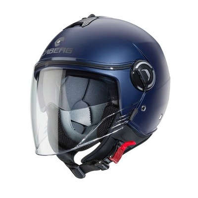 Motorradhelm Roller Halbjet CABERG Riviera V4 X blau matt YAMA Größe XS