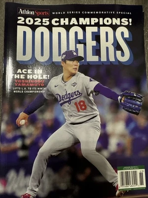 Athlon Sports Dodgers 2025 World Series Champion Commemorative Magazine Yamamoto