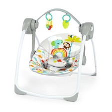 Playful Paradise Portable Foldable Compact Baby Swing with Toys Unisex Newborn 
